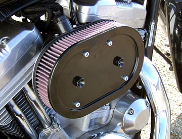 Air Hammer Air Cleaner from HAMMER PERFORMANCE, 91-Up Sportster IMPACT 2 Inch Centered