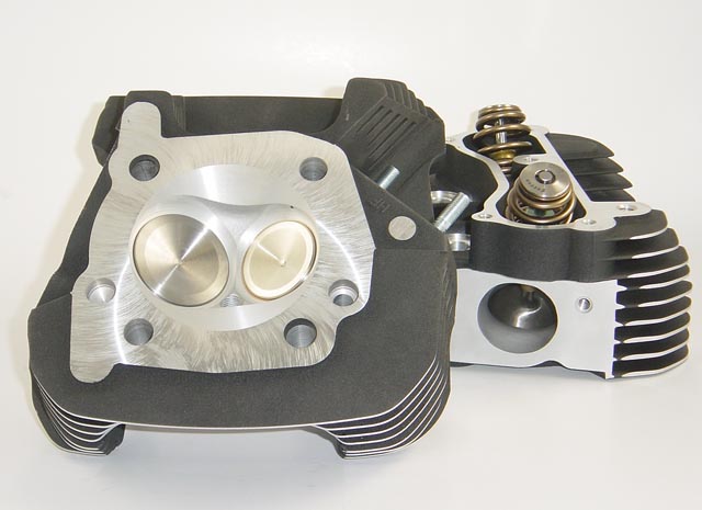HAMMER PERFORMANCE CRUSH CNC Ported 2007 XL1200 Sportster Cylinder Heads