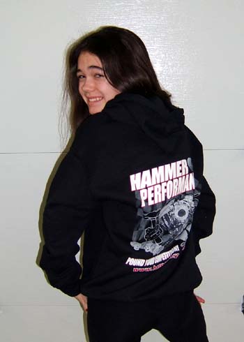 Hammer Performance Three Coor Hoodie Back