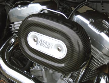 Air Hammer Air Cleaner from HAMMER PERFORMANCE, 91-Up Sportster CRUSH 2.25 Inch Forward Offset