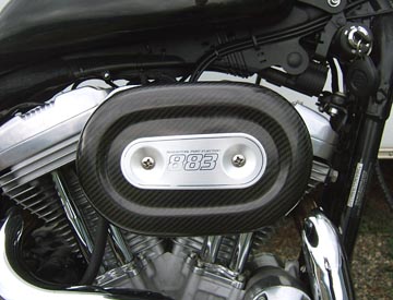 Air Hammer Air Cleaner from HAMMER PERFORMANCE, 91-Up Sportster IMPACT 2 Inch Forward Offset