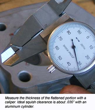 Measuring the crushed solder thickness